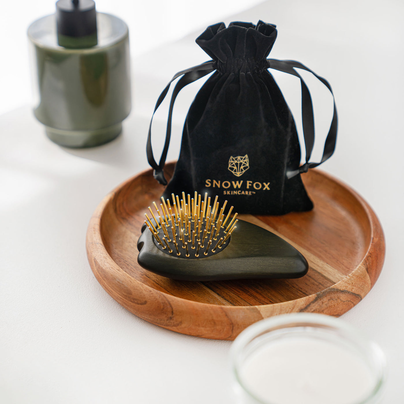 Gua Sha Hair & Scalp Brush & Massager: Ghost Edition